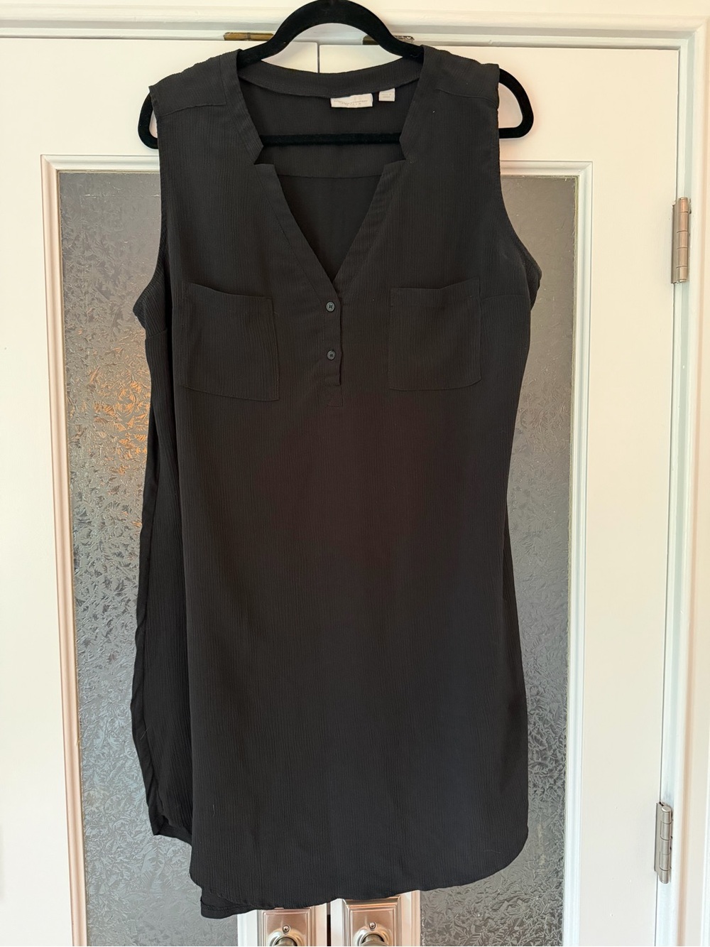 V-Neck Sleeveless Dress